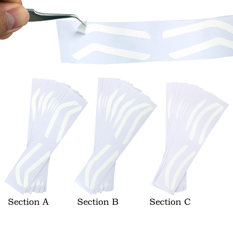 Eldobható szemöldöktervező stencil szemöldökfestés Airbrush segédmatrica a szemöldökformázáshoz egyetlen szemöldöktípus opcióval