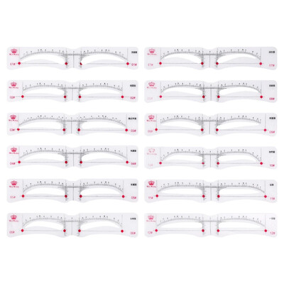 Jauns uzacu veidņu komplekts ūdensizturīgs profesionālais grims sievietēm Perfect Eye Brows Trafarets Atkārtoti lietojami 3D acu grima trafareti