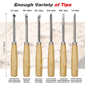 8Gb un 6Gb Woodpecker Dry Hand koka griešanas instrumenti, Profesionāls kokapstrādes Graver Chisel Kit Gouges Tools