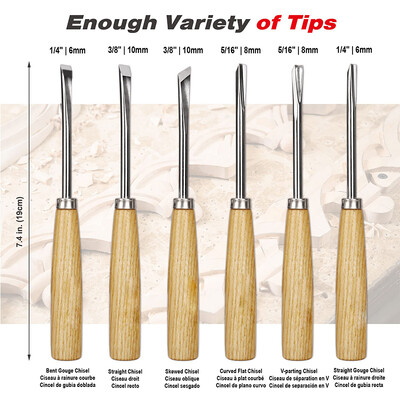8Gb un 6Gb Woodpecker Dry Hand koka griešanas instrumenti, Profesionāls kokapstrādes Graver Chisel Kit Gouges Tools