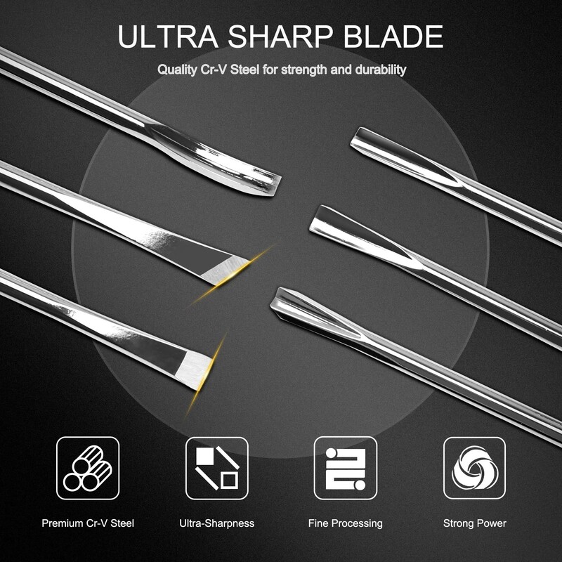 8Gb un 6Gb Woodpecker Dry Hand koka griešanas instrumenti, Profesionāls kokapstrādes Graver Chisel Kit Gouges Tools