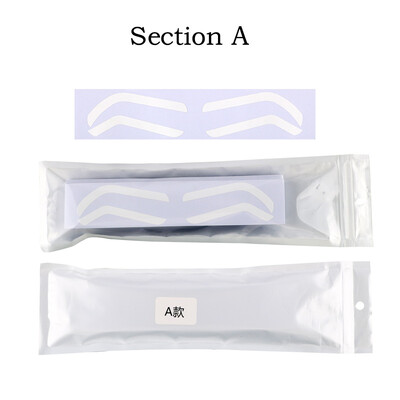 50 vnt vienkartinis antakių dizaino trafaretas antakių atspalvis Airbrush pagalbinis lipdukas antakių formavimui su vieno antakių tipo parinktimi