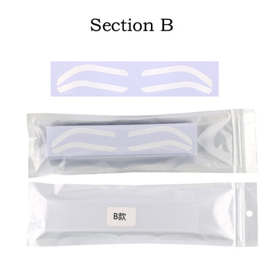 50 vnt vienkartinis antakių dizaino trafaretas antakių atspalvis Airbrush pagalbinis lipdukas antakių formavimui su vieno antakių tipo parinktimi