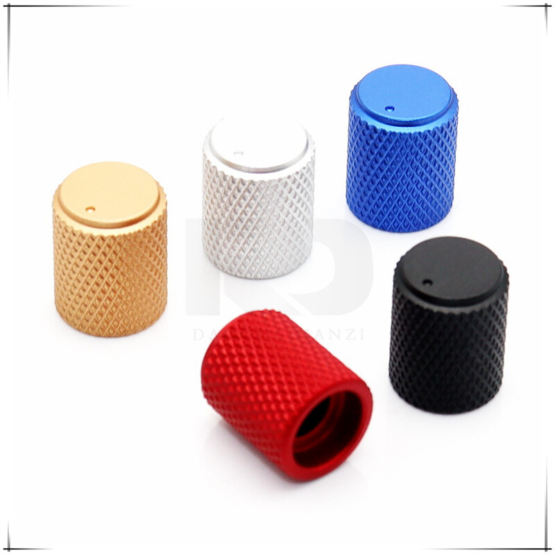 1 bucăți 12,5 × 15 mm moletată de prelucrare de precizie din aliaj de aluminiu buton potențiometru buton volum reglare audio capac rotund gaură 6mm