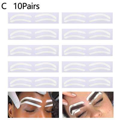 Antakių trafareto lipdukas Antakių formos juosta Microblading Pagalbinis antakių lipdukas antakių padėčiai