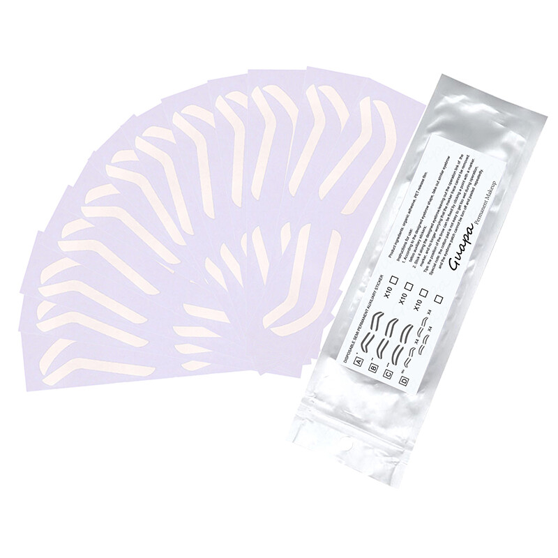 Antakių trafareto lipdukas Antakių formos juosta Microblading Pagalbinis antakių lipdukas antakių padėčiai