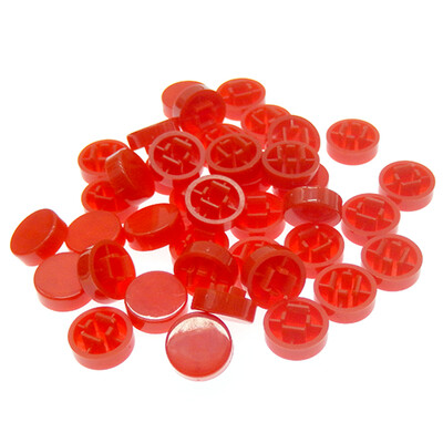 50 ks A37 plastové krytky hmatových spínačov, veľkosť krytky spínača 5,6 * 11,8 mm pre spínač 12 * 12 * 7,3 mm
