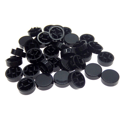 50 ks A37 plastové krytky hmatových spínačov, veľkosť krytky spínača 5,6 * 11,8 mm pre spínač 12 * 12 * 7,3 mm