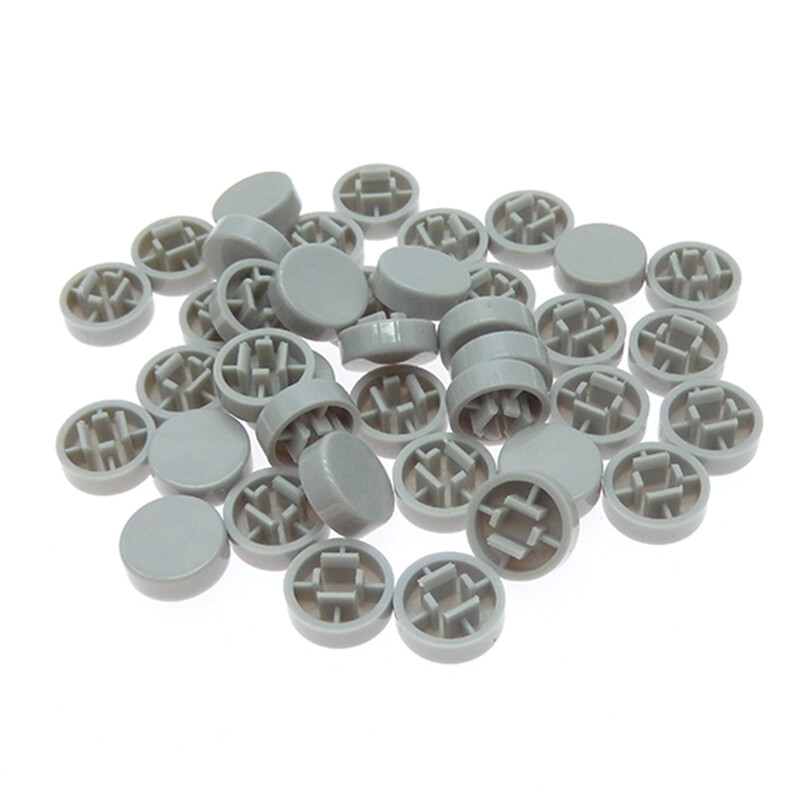 50 ks A37 plastové krytky hmatových spínačov, veľkosť krytky spínača 5,6 * 11,8 mm pre spínač 12 * 12 * 7,3 mm