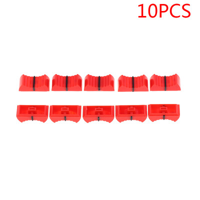 10 τεμ. Καπάκι Fader Straight Slide Ποτενσιόμετρο Κουμπί Fader / Κάλυμμα κουμπιού αναπαραγωγής δίσκων 4 χιλιοστά Τρύπα προσαρμογής ήχου