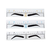 25vnt Airbrush Antakių lipdukas Microblading Antakių trafaretas Antakių liniuotė Lipduko formavimo matavimo įrankiai PMU Priedai Priedai