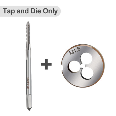 M1-M2 menetfúró szerszám mini metrikus csavarmenet menetfúró HSS acél mikrogép menetfúró kézi menetfúró szerszámok