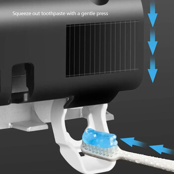 Автоматична енергия на батерията UV държач за четка за зъби Стерилизатор за четка за зъби Дозатор за паста за зъби Изстисквачки Аксесоари за баня