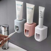 Creative Wall Mount Automaatne hambapasta dosaator Vannitoa tarvikud Veekindel Lazy hambapasta pigistaja hambaharja hoidik