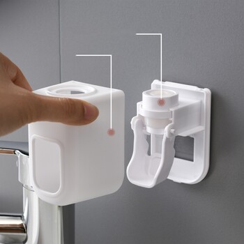 Creative Wall Mount Automatic Toothpaste Dispenser Αξεσουάρ μπάνιου Αδιάβροχη Lazy Toothpaste Squeezer Squeezer Οδοντόβουρτσα