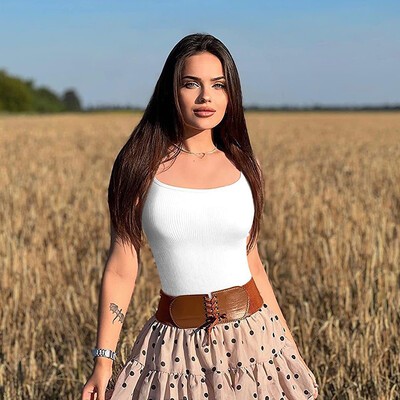 Sexy Hot Square Neck Camisole Bezpiedurkņu T-krekls Kombinezons Ikdienišķs Skinny Solid Basic Viss atbilstošs sieviešu apģērbs Bodijs Pludmales Jaunums