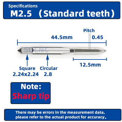 SIQICNC Βρύση με δεξιόστροφο σπείρωμα HSS Μηχάνημα βύσμα βρύσης Μετρικό κοχλία τρυπάνι Εργαλείο σπειρώματος M2 M3 M4 M6 M7 M8 M10 M12 M14 Εργαλεία χειρός