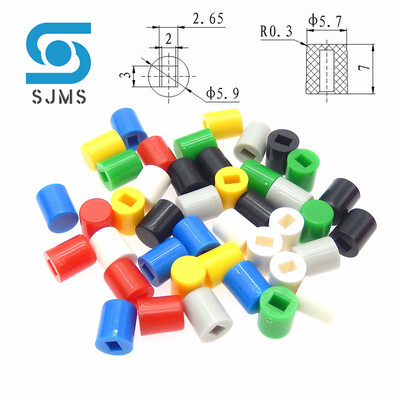 50 buc. Capac comutator A06 Capac buton tactil cu apăsare 6*7mm Se aplică la 8,5x8,5 8x8 7x7 5,8x5,8 Capace pentru buton de comutare cu autoblocare Căciulă