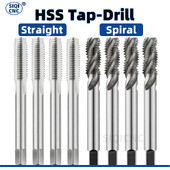Υψηλής ποιότητας βύσμα μηχανής HSS, μετρική βίδα, τρυπάνι με σπειρώματα, σπειροειδές σημείο, ευθεία με αυλάκι M3 M4 M5 M6 M7 M8 M10 M12 M14