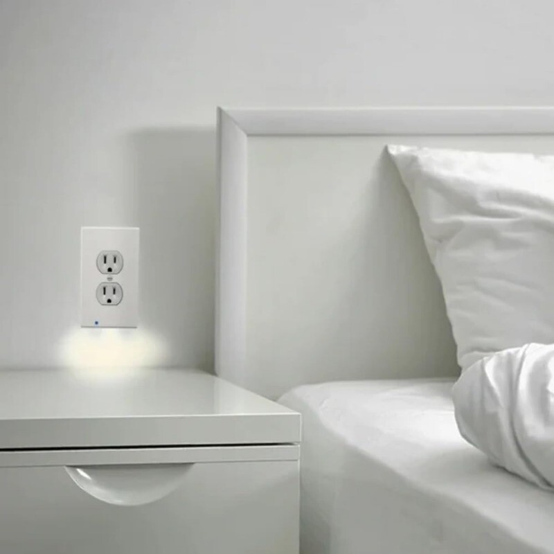 Vodič za električnu utičnicu s LED svjetlosnom trakom - Zidna ploča za noćno svjetlo s LED noćnim svjetlima - Senzor za automatsko uključivanje/isključivanje