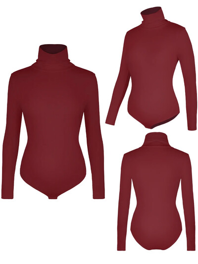 Φορμάκι με ψηλό λαιμό Γυναικεία μακρυμάνικα Shapewear Tummy Control Body Shaper Σέξι σλιπ Γυναικεία ζεστά ρούχα Φθινόπωρο Χειμώνας Νέο