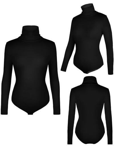 Φορμάκι με ψηλό λαιμό Γυναικεία μακρυμάνικα Shapewear Tummy Control Body Shaper Σέξι σλιπ Γυναικεία ζεστά ρούχα Φθινόπωρο Χειμώνας Νέο