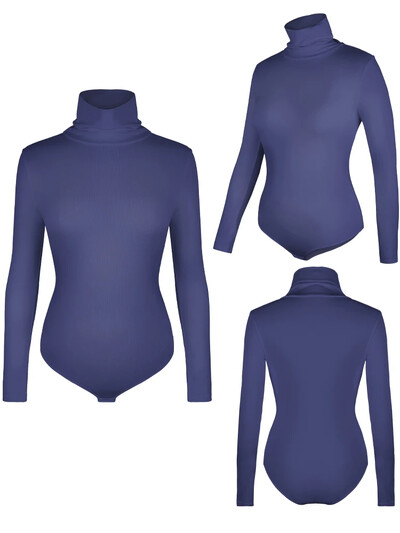 Φορμάκι με ψηλό λαιμό Γυναικεία μακρυμάνικα Shapewear Tummy Control Body Shaper Σέξι σλιπ Γυναικεία ζεστά ρούχα Φθινόπωρο Χειμώνας Νέο