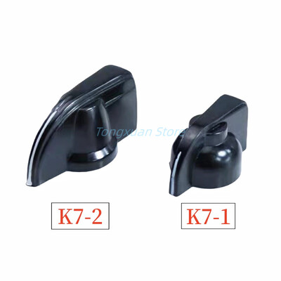 5db K7-1 K7-2 bakelit csirke csőr szalag Rotary kapcsoló gomb potenciométer sapkák fekete belső lyuk 6mm
