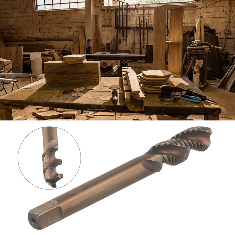 M3/M6/M8 Tap HSS Cobalt M35 Machine Sprial Flutes Taps Metriskais Skrūvējamais Taps Labās puses vītnes spraudņa krāna urbis