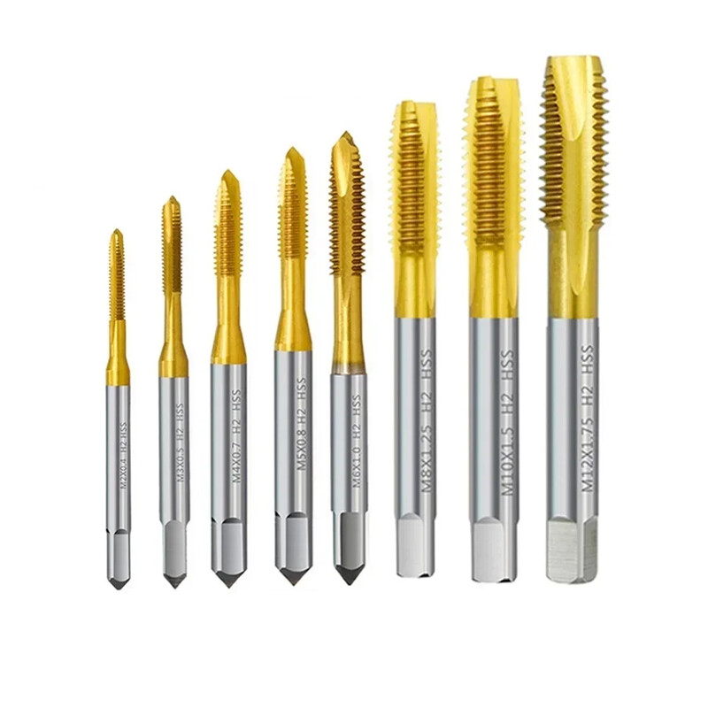 M2x0 4/M3x0 5/M4x0 7/M5x0 8/M6x1 0/M8x1 25/M10x1 5/M12x1 75 Burghiu cu filet filetat pentru burghiu drept metric