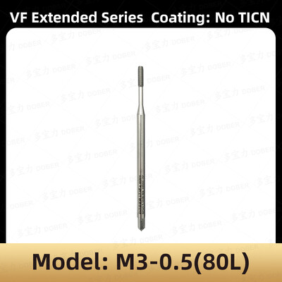 DOBER 100L/80L HSS menetfúró M1.6 M2 M3 M4 M5 M6 metrikus menetfúró és matrica készlet jobb oldali mechanikus menetfúró szerszám