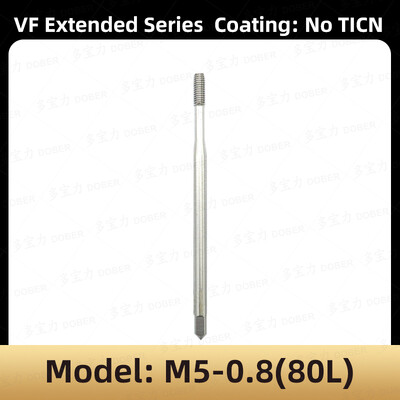 DOBER 100L/80L HSS menetfúró M1.6 M2 M3 M4 M5 M6 metrikus menetfúró és matrica készlet jobb oldali mechanikus menetfúró szerszám