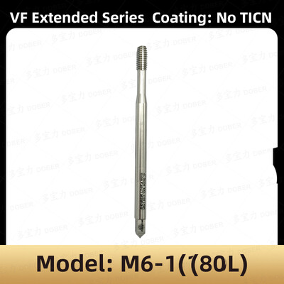 DOBER 100L/80L HSS menetfúró M1.6 M2 M3 M4 M5 M6 metrikus menetfúró és matrica készlet jobb oldali mechanikus menetfúró szerszám