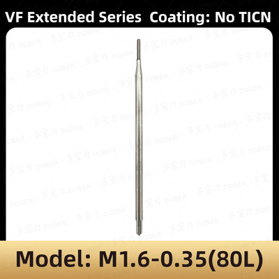 DOBER 100L/80L HSS menetfúró M1.6 M2 M3 M4 M5 M6 metrikus menetfúró és matrica készlet jobb oldali mechanikus menetfúró szerszám