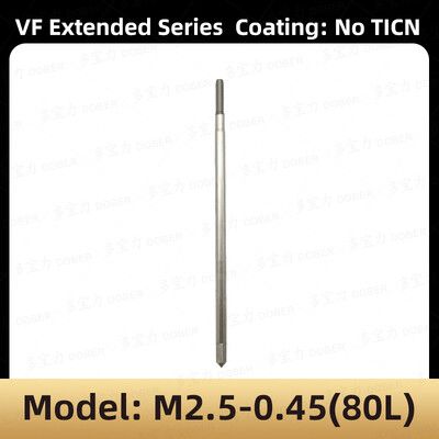 DOBER 100L/80L HSS menetfúró M1.6 M2 M3 M4 M5 M6 metrikus menetfúró és matrica készlet jobb oldali mechanikus menetfúró szerszám