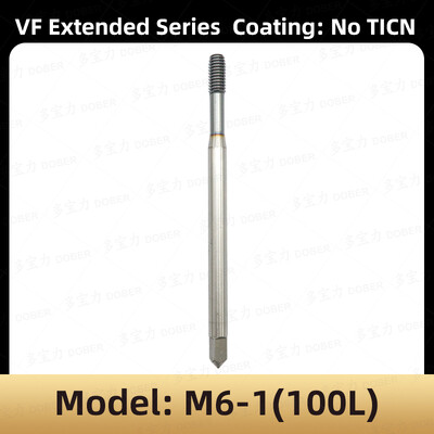 DOBER 100L/80L HSS menetfúró M1.6 M2 M3 M4 M5 M6 metrikus menetfúró és matrica készlet jobb oldali mechanikus menetfúró szerszám