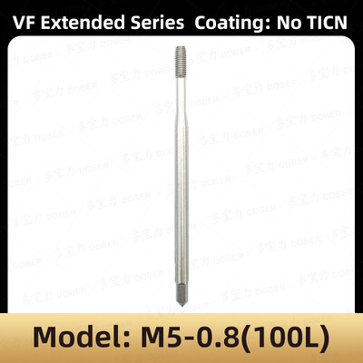 DOBER 100L/80L HSS menetfúró M1.6 M2 M3 M4 M5 M6 metrikus menetfúró és matrica készlet jobb oldali mechanikus menetfúró szerszám