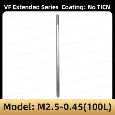 DOBER 100L/80L HSS menetfúró M1.6 M2 M3 M4 M5 M6 metrikus menetfúró és matrica készlet jobb oldali mechanikus menetfúró szerszám