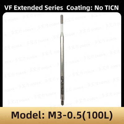 DOBER 100L/80L HSS menetfúró M1.6 M2 M3 M4 M5 M6 metrikus menetfúró és matrica készlet jobb oldali mechanikus menetfúró szerszám