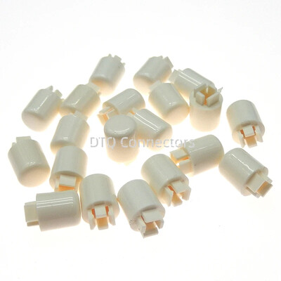 A21 atslēgas vāciņš Apaļais slēdža vāciņa pogas vāciņš priekš B3F-4055 12*12* 7,3 mm kvadrātveida skārienjutīgās galvas vāciņš Krāsains plastmasas vāciņš