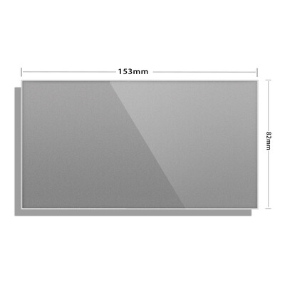 κενή πλάκα κάλυψης με σιδερένια πλάκα τοποθέτησης 82mm*82mm μαύρο και άσπρο χρυσό γκρι σκληρυμένο γυαλί πάνελ υποδοχή διακόπτη λευκό κάπρο