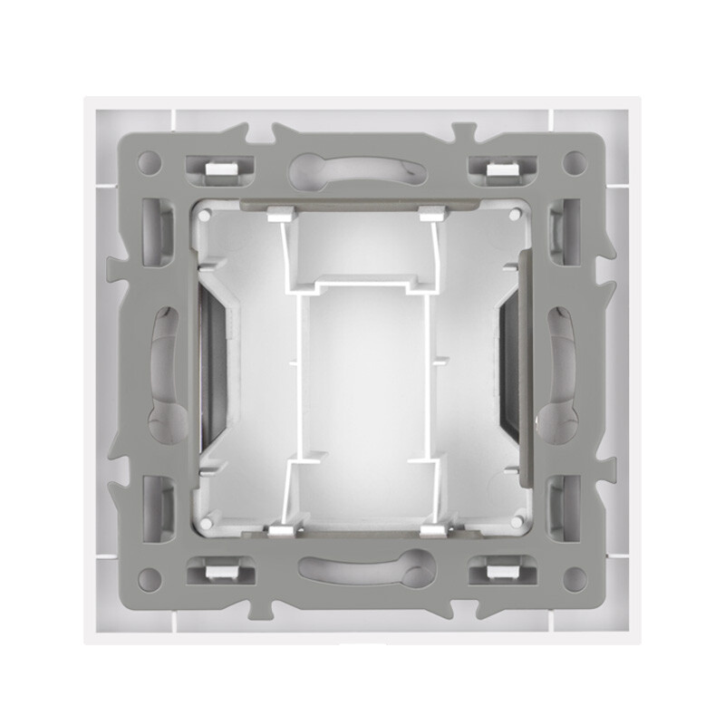 κενή πλάκα κάλυψης με σιδερένια πλάκα τοποθέτησης 82mm*82mm μαύρο και άσπρο χρυσό γκρι σκληρυμένο γυαλί πάνελ υποδοχή διακόπτη λευκό κάπρο