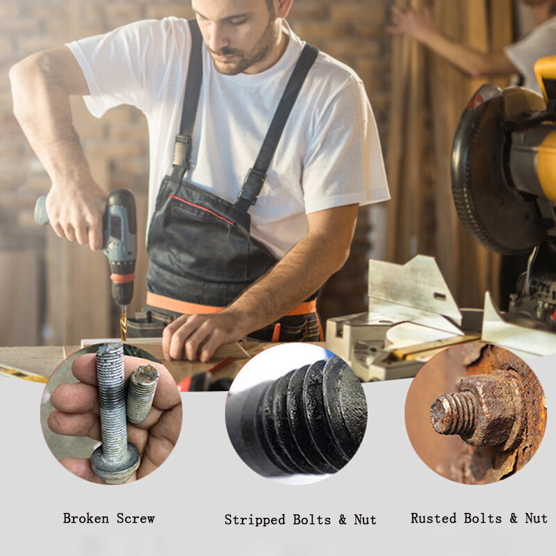 6 gab. Tapa urbjmašīna ar titāna pārklājumu un krāna iestatīšanas metriskā vītne HSS M3-M10 Skrūves vītņgriezes rīks 1/4 sešstūra kāta rokas instrumenti