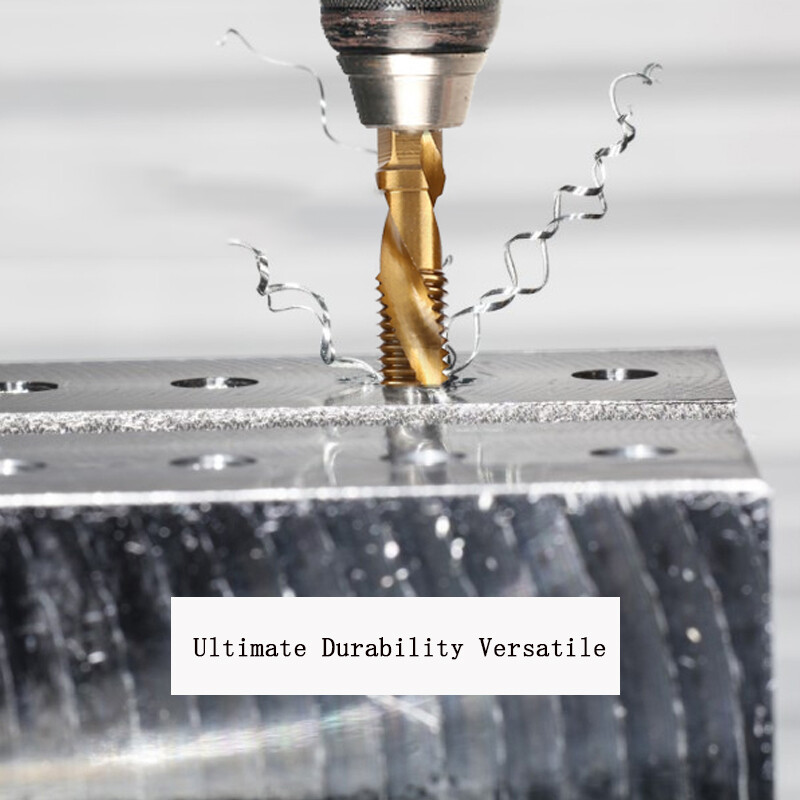 6 gab. Tapa urbjmašīna ar titāna pārklājumu un krāna iestatīšanas metriskā vītne HSS M3-M10 Skrūves vītņgriezes rīks 1/4 sešstūra kāta rokas instrumenti