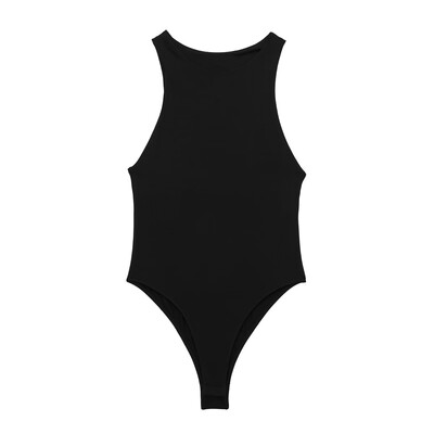 TRAF Moterų mados su apynasriu kaklu, liesas kūno kostiumas Seksualūs berankoviai užsegami moteriški kostiumai Mujer