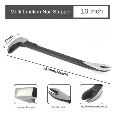 Pry Bar Edc Prybar lauzņu noņemšanas līdzeklis Skavu mini kaķu ķepas Nagu izvilkējs Rokas vilkšanas vārna Kokapstrāde Galdniecības rīks Mājas pārveidošana