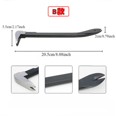 Pry Bar Edc Prybar lauzņu noņemšanas līdzeklis Skavu mini kaķu ķepas Nagu izvilkējs Rokas vilkšanas vārna Kokapstrāde Galdniecības rīks Mājas pārveidošana