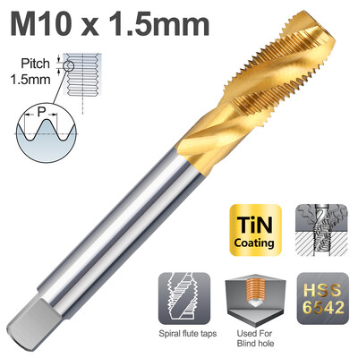 XCAN HSS 6542 vītnes krāns metriskais skrūvējamais urbis, spirālveida flauta labās puses mašīnas spraudņa krāns M2 M3 M4 M5 M6 M8 M10 M12