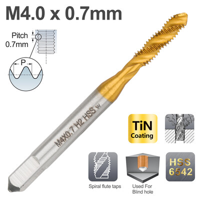 XCAN HSS 6542 vītnes krāns metriskais skrūvējamais urbis, spirālveida flauta labās puses mašīnas spraudņa krāns M2 M3 M4 M5 M6 M8 M10 M12