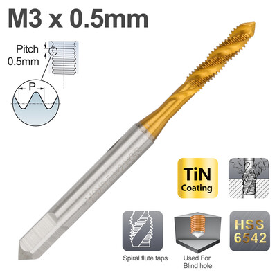 XCAN HSS 6542 vītnes krāns metriskais skrūvējamais urbis, spirālveida flauta labās puses mašīnas spraudņa krāns M2 M3 M4 M5 M6 M8 M10 M12